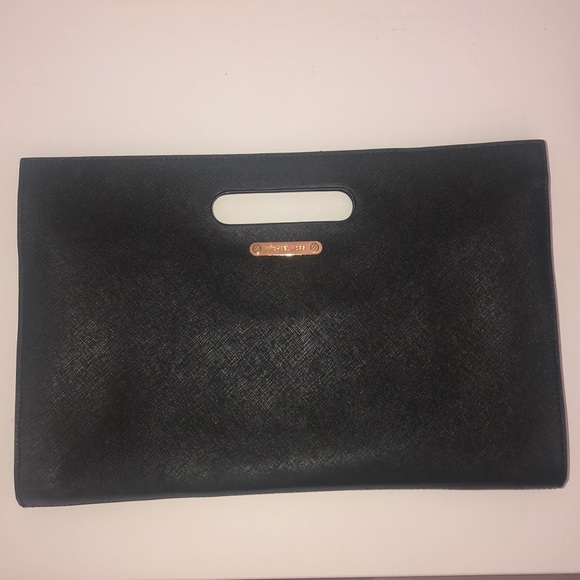 Michael Kors Black Envelope Clutch - Picture 1 of 6